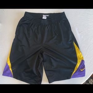 Nike Basketball Shorts Laker’s Colors